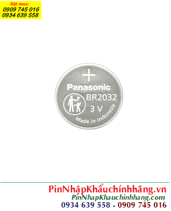 Panasonic BR2032 _Pin 3v lithium Panasonic BR2032 (Pin chịu nhiệt cao đến 125độ C) /Xuất xứ Indonesia